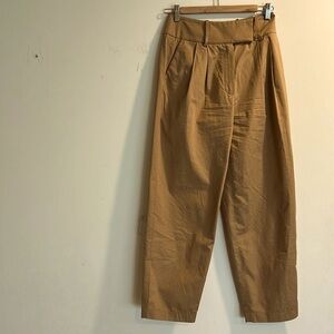 Beige barrel pants from Anthropology